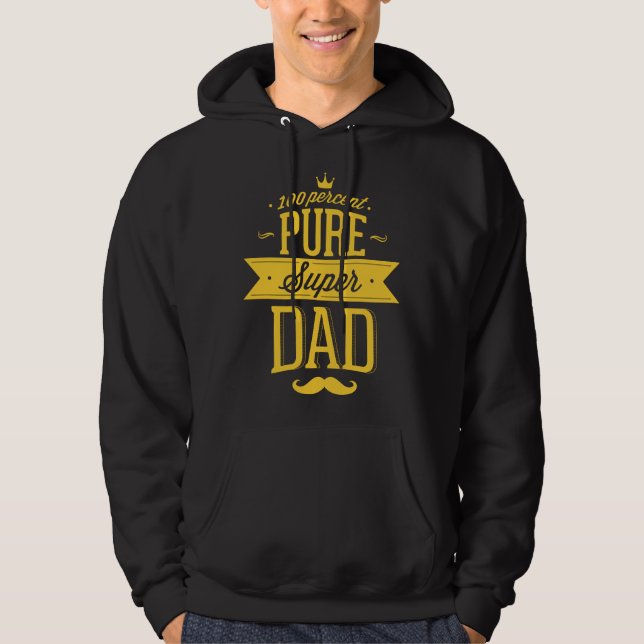 Sudadera 100% Pure Super Dad (Anverso)