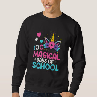 Sudadera 100th Day Of Kindergarten For Girls 100 Magical Da