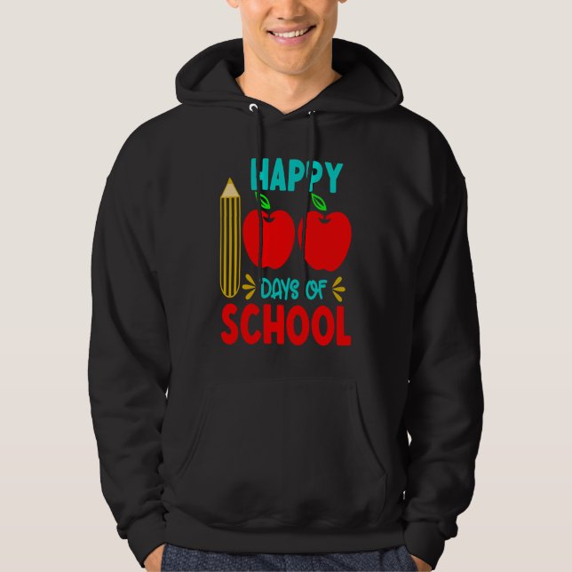 Sudadera 100th Day Of School 100 Days Teacher Students Boys (Anverso)
