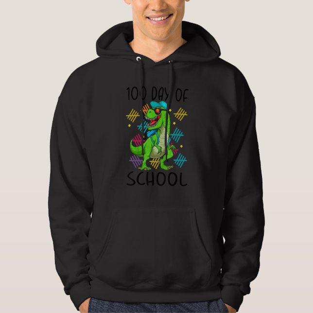 Sudadera 100th Day of School Dino Kids Happy 100 Days Dinos (Anverso)