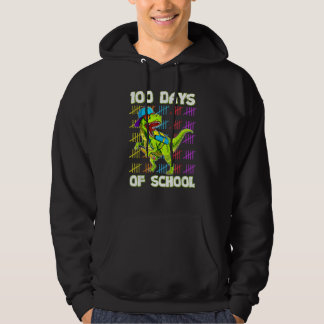 Sudadera 100th Day Of School Dino Kids Happy 100 Days Dinos