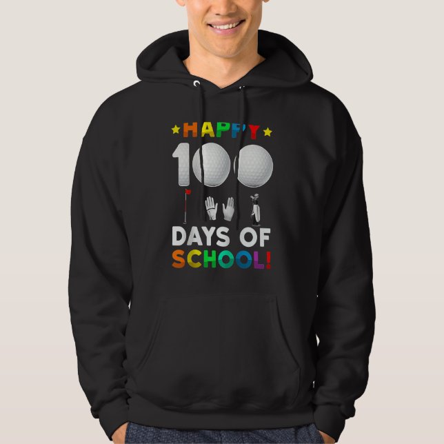 Sudadera 100th Day Of School Golf  100 Days Of School Boys  (Anverso)