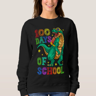 Sudadera 100th Day Of School Happy 100 Days Of School Dinos