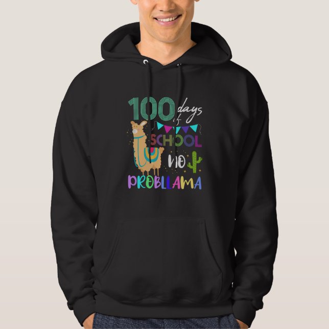 Sudadera 100th day of school llama for child (Anverso)