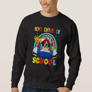 Sudadera 100th Day of School St Bernard Dog Lovers Teacher 