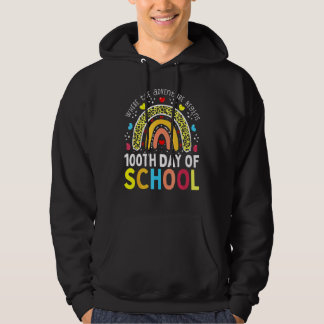 Sudadera 100th Day Of School Teacher 100 Days Smarter Leopa