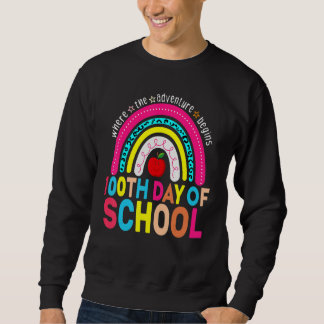 Sudadera 100th Day Of School Teacher 100 Days Smarter Leopa