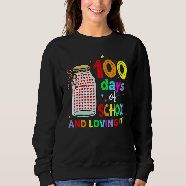 Sudadera 100th Day Of School Teachers Kids Cute Happy 100 D (Anverso)