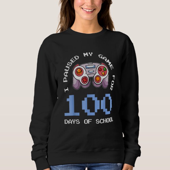 Sudadera 100th Day Of School Video Controller Gamer (Anverso)