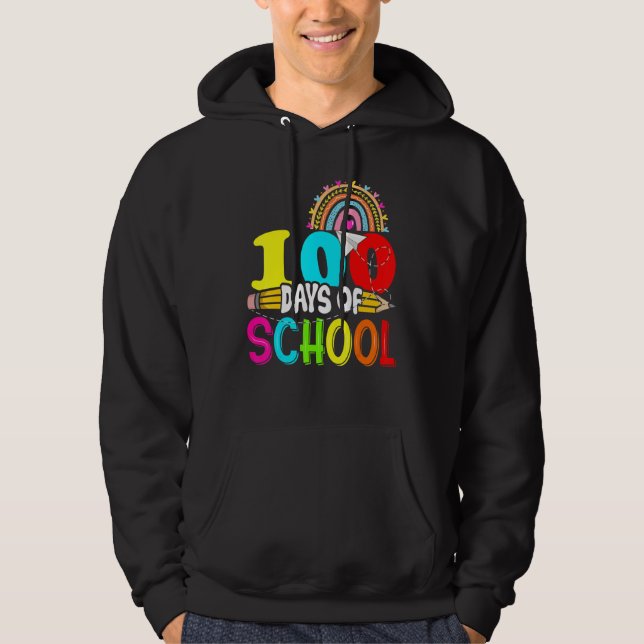 Sudadera 100th Days of School Teacher Kids - 100 Days Smart (Anverso)
