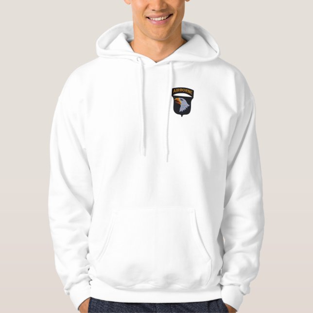 Sudadera 101ª división aérea gritando anguilas vetas (Anverso)