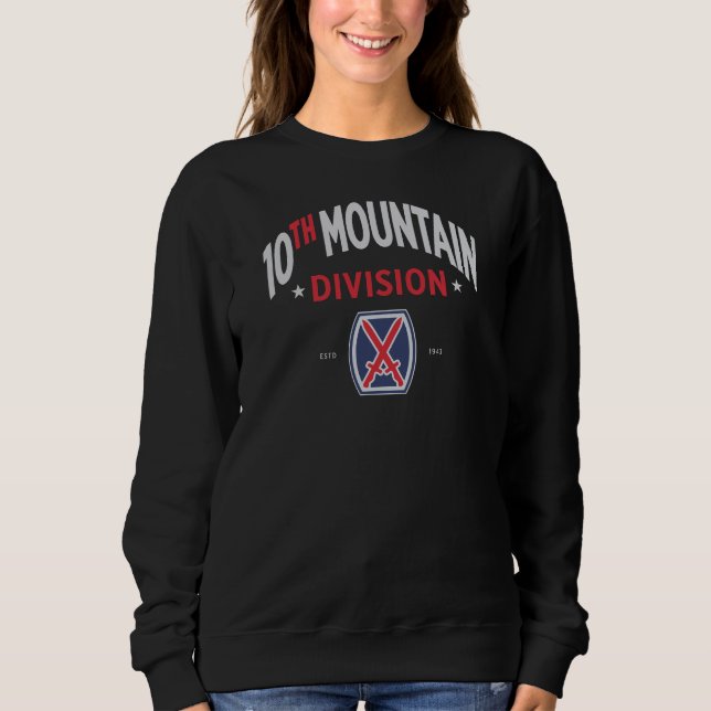 Sudadera 10.ª División de Montañas Mujeres (Anverso)