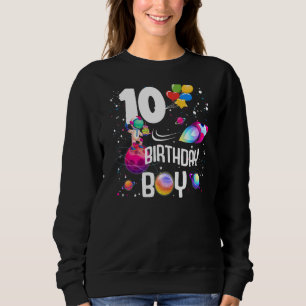 Sudadera 10.º astronauta de cumpleaños, espacio de 10 años