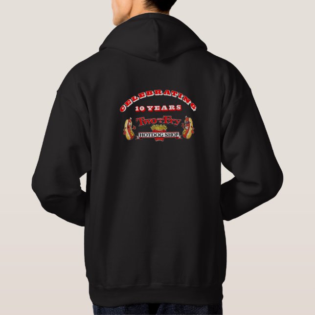 Sudadera 10 años dos y una patata frita (Reverso)
