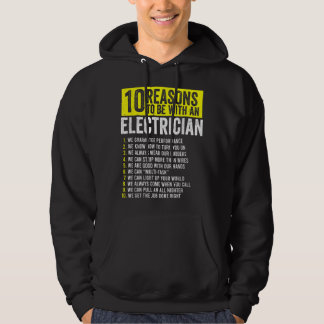 Sudadera 10 Razones Para Estar Con Un Electricista