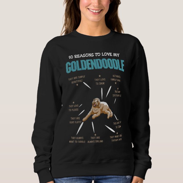 Sudadera 10 Reasons To Love Goldendoodle Dog  Pet (Anverso)
