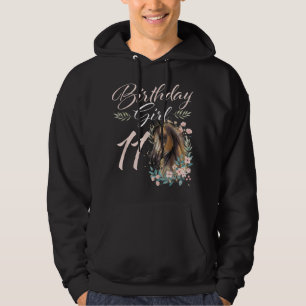 Sudadera 11.ª Chica de cumpleaños Caballo mayor de 11 años