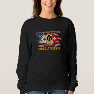 Sudadera 11.ª Señal del Ejército de la Brigada de Señalizac