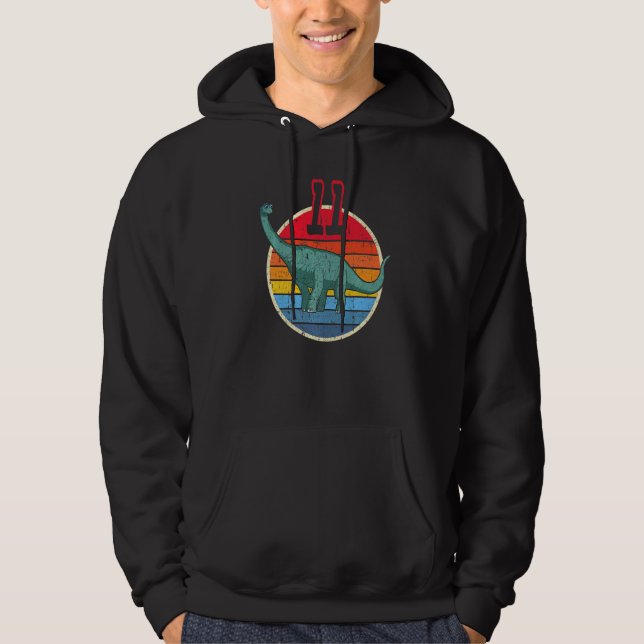 Sudadera 11.º cumpleaños I Brachiosaurus Diplodocuments I F (Anverso)