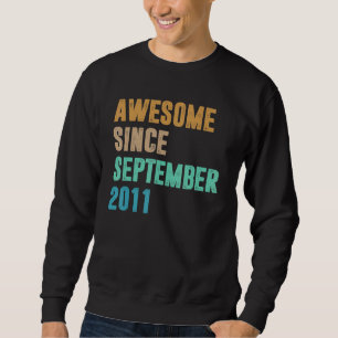Sudadera 11 años de edad Impresionante desde septiembre de
