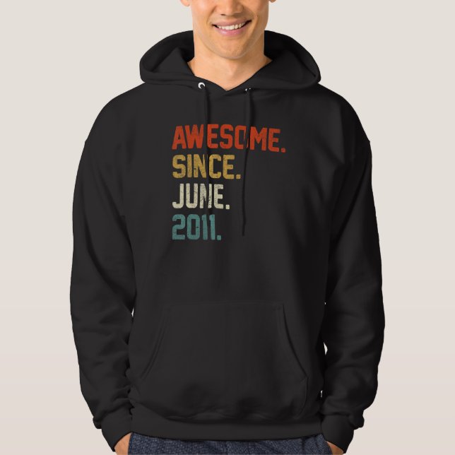 Sudadera 11 años de edad increíble desde junio de 2011 (Anverso)