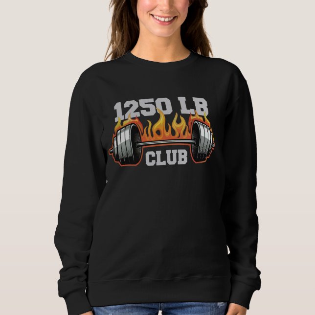 Sudadera 1250 libras Club Gym Halterofilia Constructores de (Anverso)