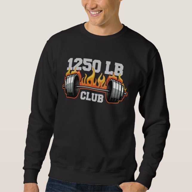 Sudadera 1250 libras Club Gym Halterofilia Constructores de (Anverso)