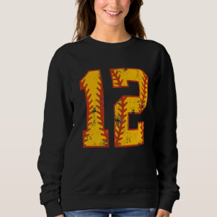Sudadera 12.º Chica de 12 años de la escuela de softbol de