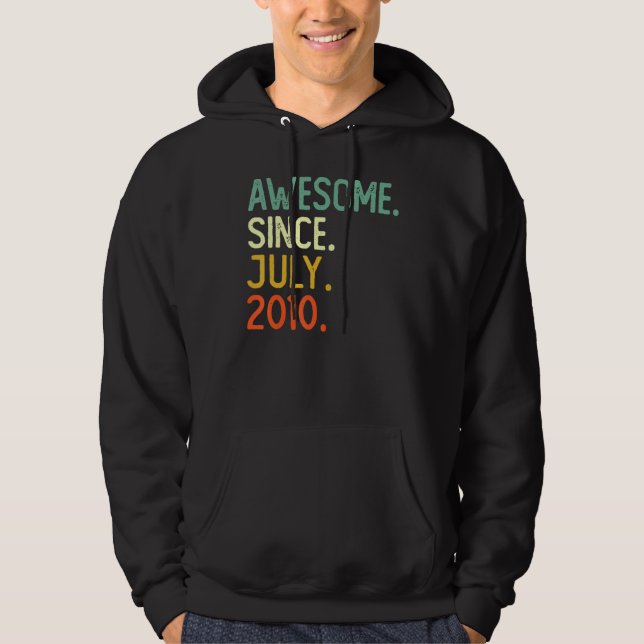Sudadera 12 años de edad increíble desde julio de 2010 (Anverso)