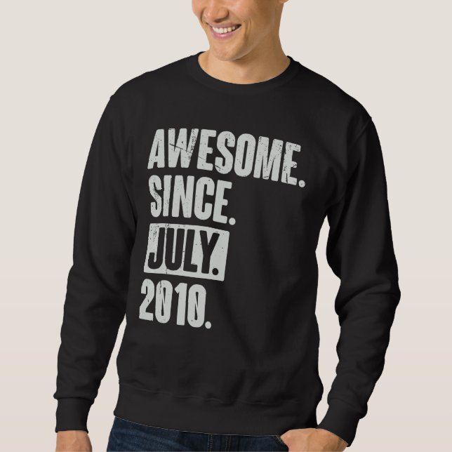 Sudadera 12 años de edad increible desde julio de 2012 (Anverso)