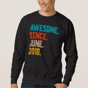 Sudadera 12 años de edad increíble desde junio de 2010