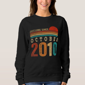 Sudadera 12 años de edad increíble desde octubre de 2010