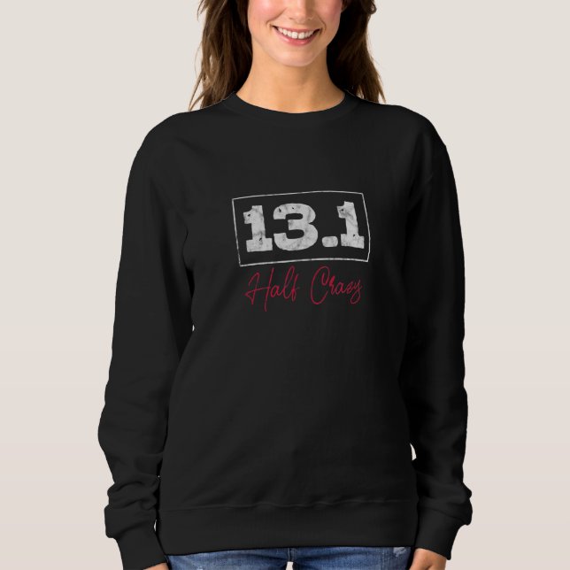 Sudadera 13 1 Medio Loco Medio Maratón Correr Distr (Anverso)