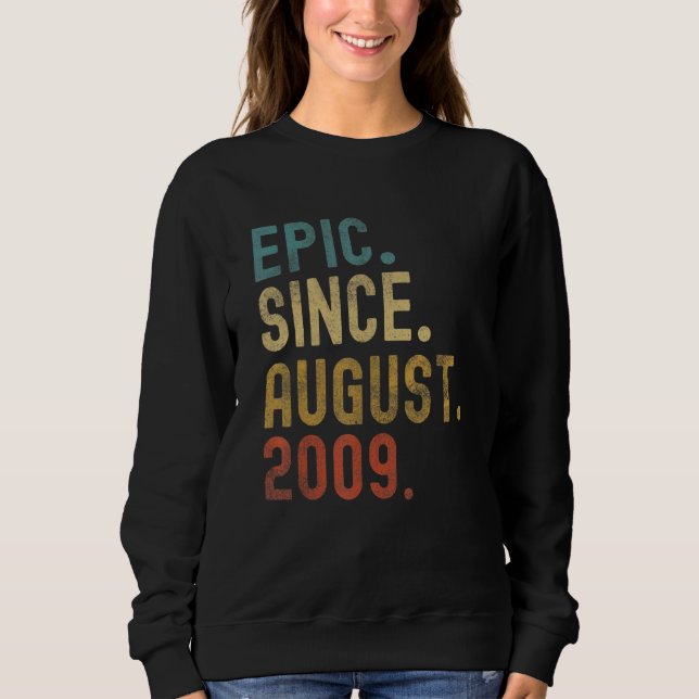 Sudadera 13 años de edad épico desde el cumpleaños número 1 (Anverso)