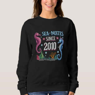 Sudadera 15° Aniversario Boda 2010 Pareja De Mares Y