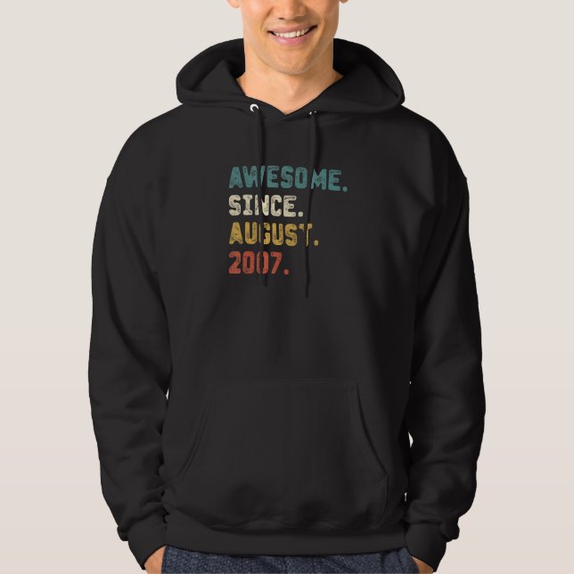 Sudadera 15 años de edad increíble desde agosto de 2007 15º (Anverso)