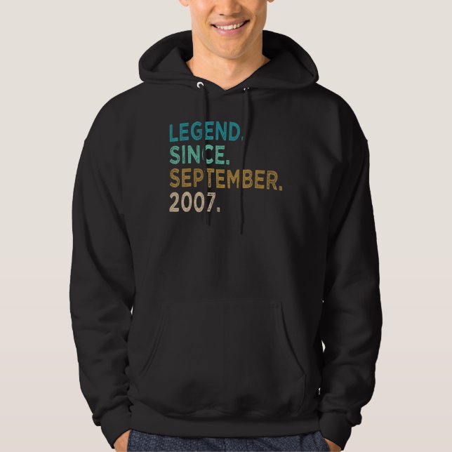 Sudadera 15 años de edad increíble desde septiembre de 2007 (Anverso)