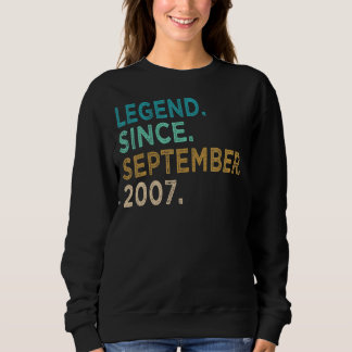 Sudadera 15 años de edad increíble desde septiembre de 2007