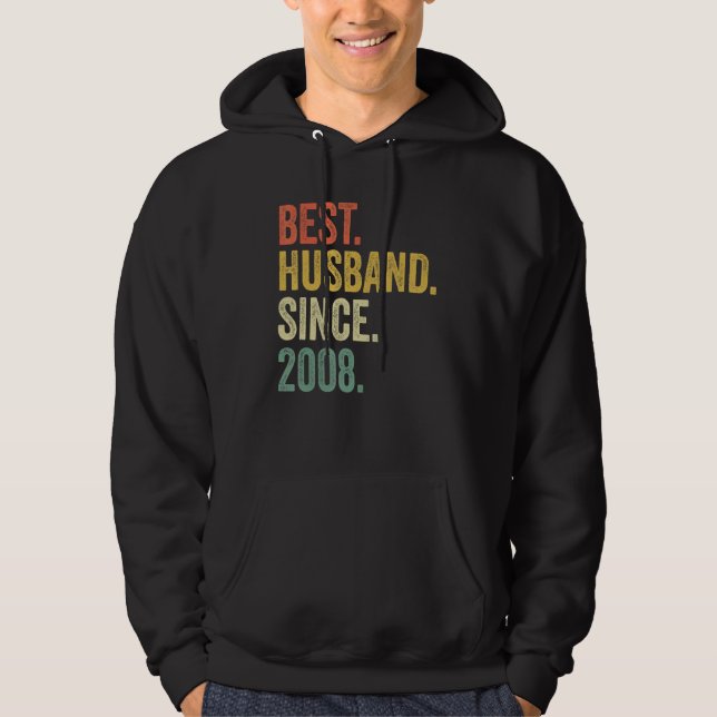 Sudadera 15th Wedding Aniversary For Him Best Husband Since (Anverso)