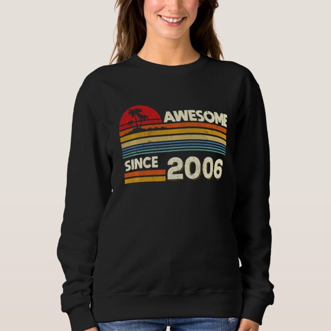 Sudadera 16.º cumpleaños increíble desde 2006 (Anverso)