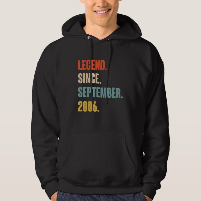 Sudadera 16 años de edad Leyenda de cumpleaños 16 desde sep (Anverso)
