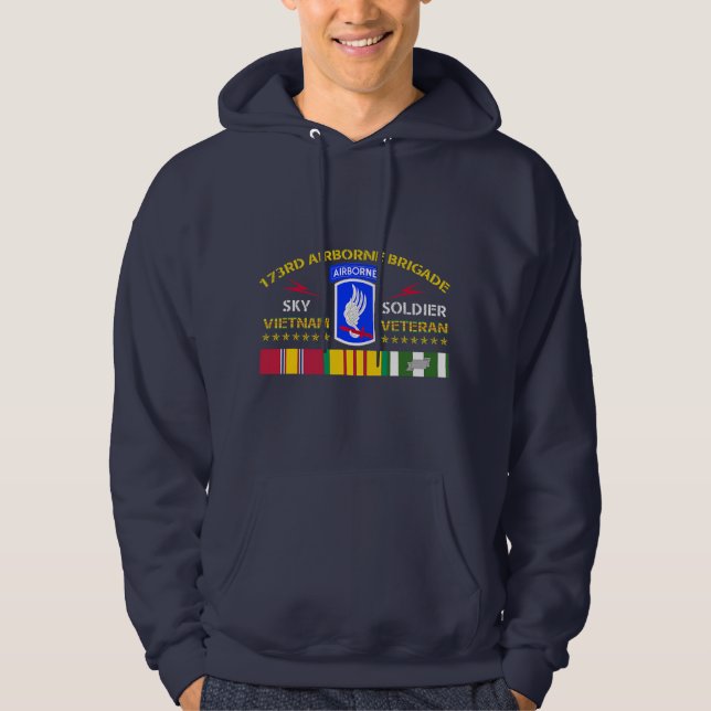 Sudadera 173.ª Brigada Aérea Vietnam Veteran Shirt Sky S (Anverso)