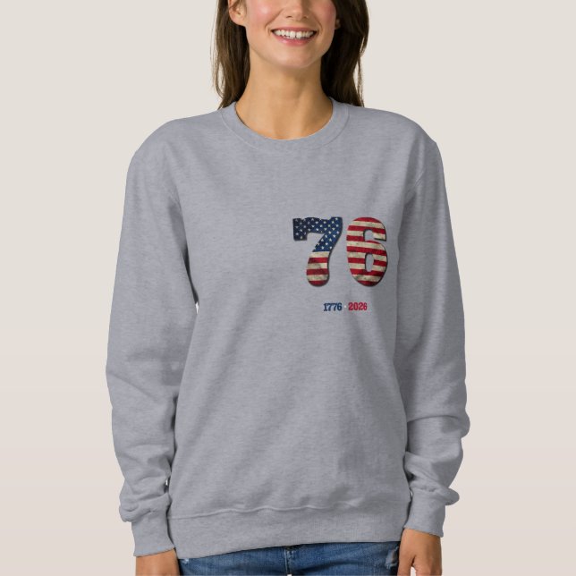 Sudadera 1776-2026 USA 250th Anniversary Patriotic Design (Anverso)