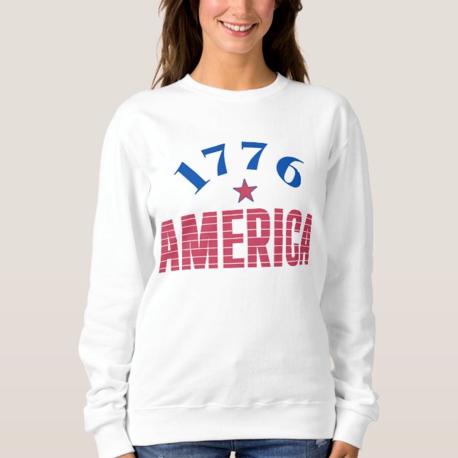 Sudadera 1776 AMÉRICA año de libertad  (Anverso)