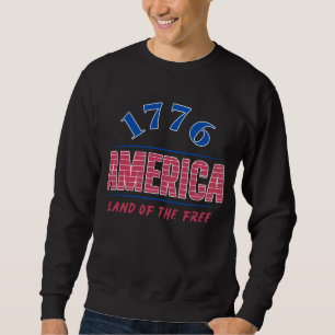 SUDADERA 1776 AMÉRICA TIERRA DE LOS LIBRES