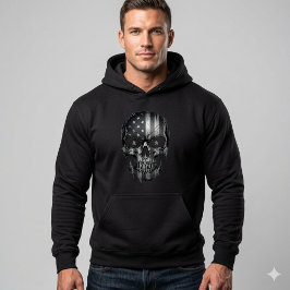 Sudadera 1776 American Flag Skull Hoodie | USA 250th 