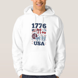 Sudadera 1776 Diseño Vectorial Coqueta Patriótica USA_1