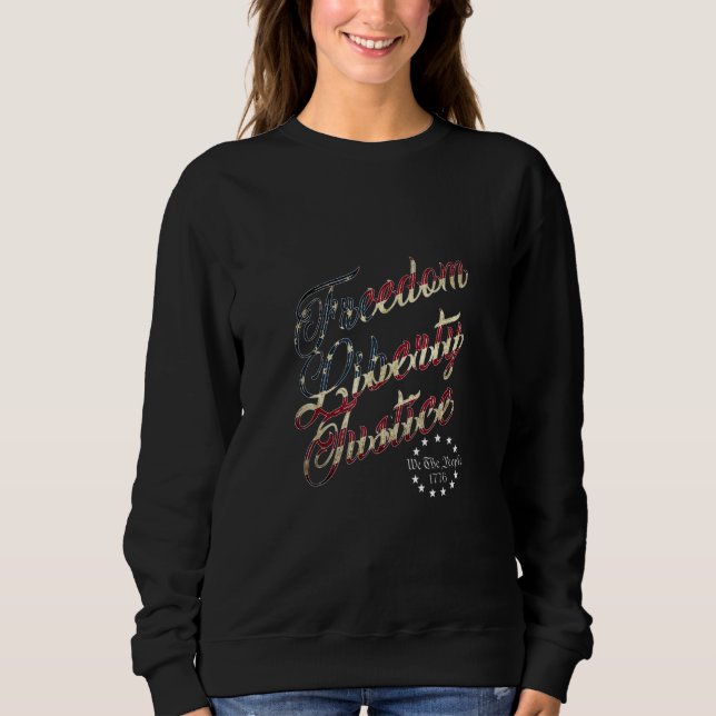 Sudadera 1776 La Constitución Patriótica Estadounidense de  (Anverso)