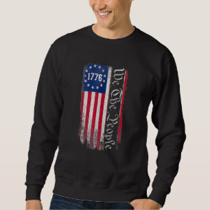 Sudadera 1776 Nosotros, El Pueblo Estadounidense, Bandera E