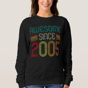Sudadera 17.º cumpleaños increíble desde 2005 Vin de 17 año